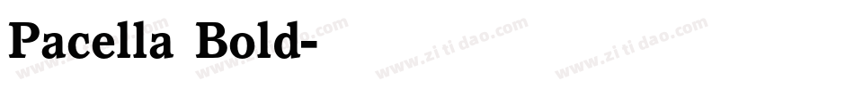 Pacella Bold字体转换